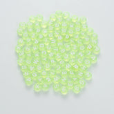 BD00062-02-white-letter-tea-green-transparent-coin-alphabet-beads-mix-4×7mm